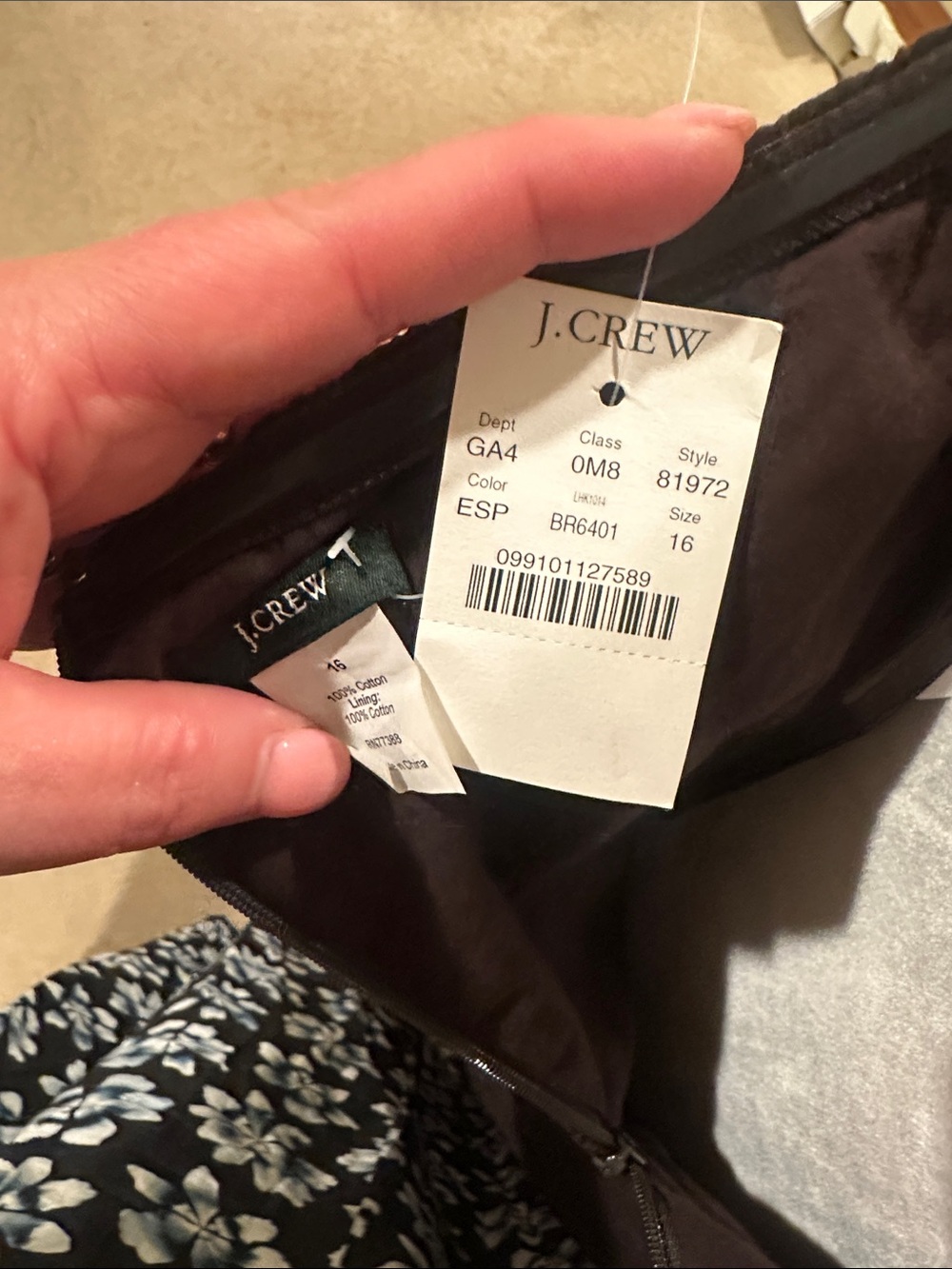 J Crew Strapless Brown Midi Dress - Elegant Textured Silhouette - Picture 3 of 3